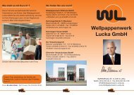Firmenflyer Wellpappenwerk Lucka - Kurs 21