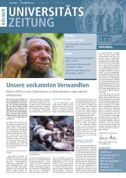 KUZ 5/12 (PDF) - UniversitÃ¤t zu KÃ¶ln