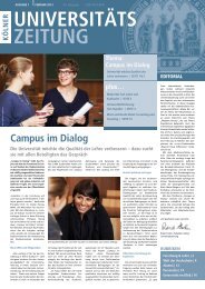 KUZ 1/13 (PDF) - UniversitÃ¤t zu KÃ¶ln