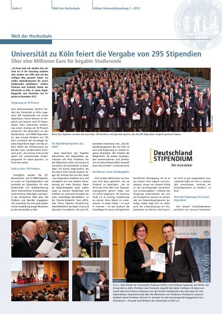 KUZ 1/13 (PDF) - UniversitÃ¤t zu KÃ¶ln