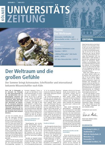 KUZ 3/13 (PDF) - Universität zu Köln