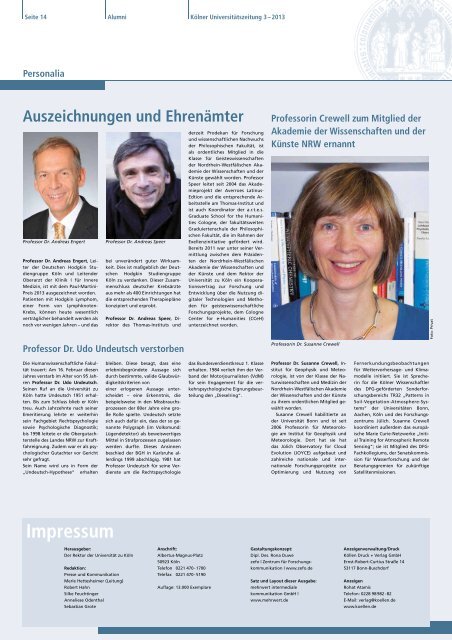 KUZ 3/13 (PDF) - Universität zu Köln