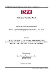 Pesquisa sobre Ruptura ESPM-APAS