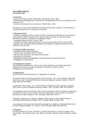 GUILLERMO OROZCO Curriculum vitae 1. FormaciÃ³ - Doctor en ...