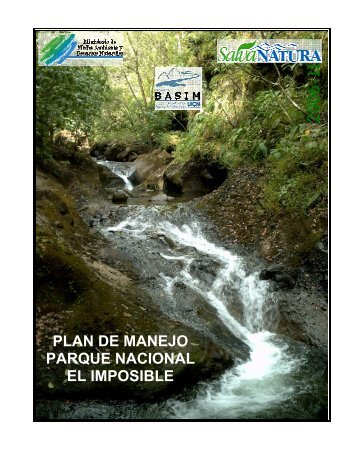 plan de manejo parque nacional el imposible - Portal Cuencas
