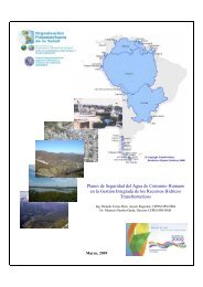 Planes de Seguridad del Agua de Consumo Humano en la ... - BVSDE