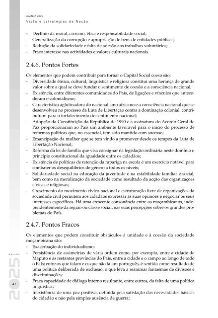 Agenda 2025 - Ministério da Planificação e Desenvolvimento