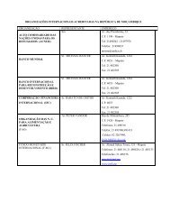 organizações internacionais acreditadas na república de ...