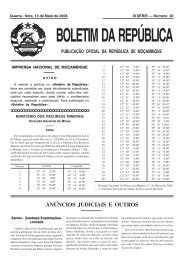 BR - N.º 20 III SÉRIE - 2008 - Portal do Governo de Moçambique