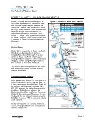 Route 13U North Hills-Oakland Express - Port Authority of Allegheny ...