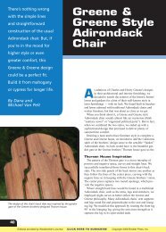Greene & Greene Style Adirondack Chair - Porter-Cable