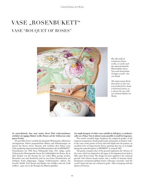 MEISSEN LIMITIERTE KUNSTWERKE 2014