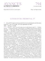 Portico Avances 794 - Literatura medieval 37 - Pórtico librerías