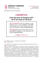 Portico - Linguistica_Feria del Libro Zaragoza 2011 - Pórtico librerías