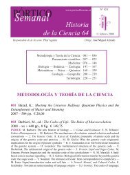 Portico Semanal 824 - Historia de la Ciencia 64 - Pórtico librerías