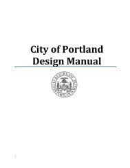 City of Portland, Maine Design Manual