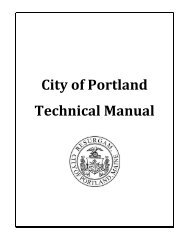 City of Portland Technical Manual