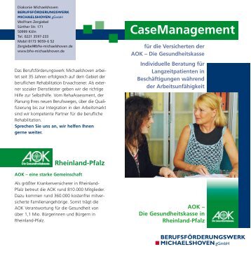 Casemanagement Rheinland-Pfalz - Diakonie Michaelshoven