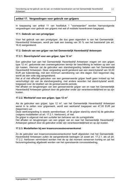 Verordening wal- en mobiele kranen Filetype : PDF ... - Port of Antwerp