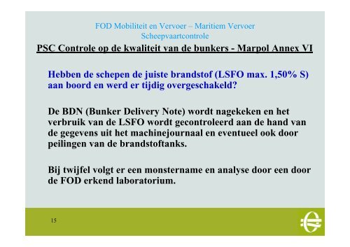 Kapt. P. Janssen - FOD Mobiliteit en Vervoer - Port of Antwerp