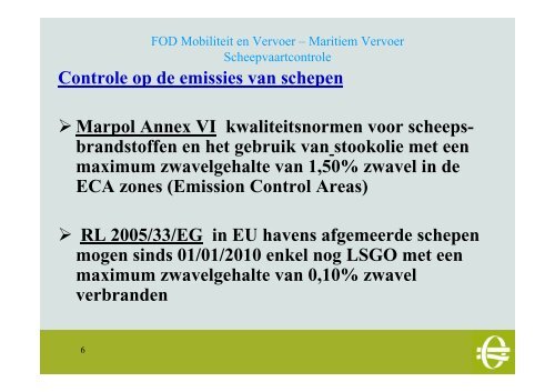 Kapt. P. Janssen - FOD Mobiliteit en Vervoer - Port of Antwerp