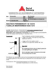 tijdelijk meerverbod kaai 1215 gedeeltelijk ... - Port of Antwerp