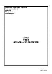 CODEX VOOR GEVAARLIJKE GOEDEREN - Port of Antwerp