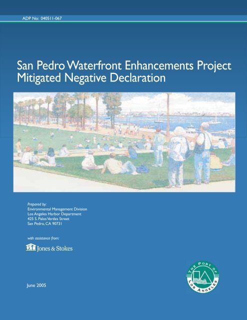 San Pedro Waterfront Enhancements Project Mitigated Negative ...