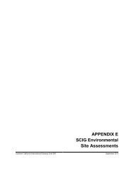 APPENDIX E SCIG Environmental Site Assessments