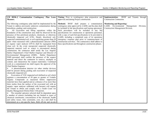 Final Mitigation Monitoring and Reporting Program (MMRP)