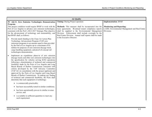 Final Mitigation Monitoring and Reporting Program (MMRP)