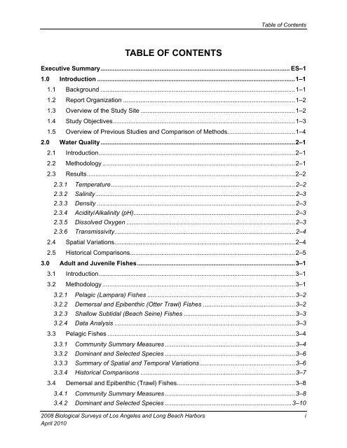 appendix b final 2008 biological surveys of los angeles and long ...