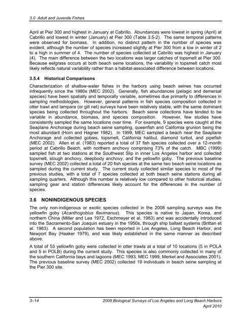 appendix b final 2008 biological surveys of los angeles and long ...