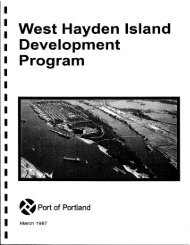 : West Hayden Island I Development I Program - the Port of Portland
