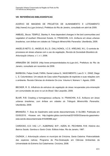 VIII. Referencias Bibliograficas.pdf - Porto Maravilha