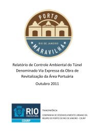 RelatÃ³rio de Controle Ambiental do TÃºnel ... - Porto Maravilha