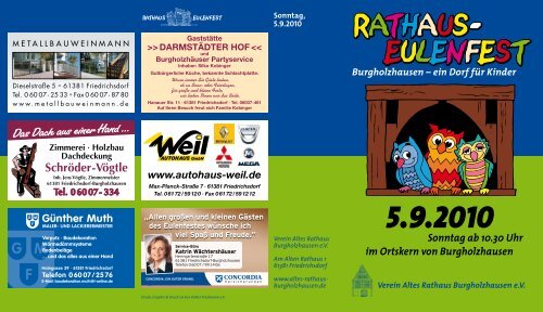RATHAUS - Verein Altes Rathaus Burgholzhausen eV