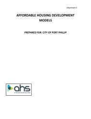 affordable housing development models - City of Port Phillip