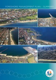 FORESHORE MANAGEMENT PLAN â SUMMARY - City of Port Phillip