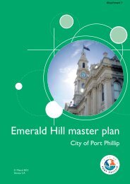 Emerald Hill Master Plan - City of Port Phillip