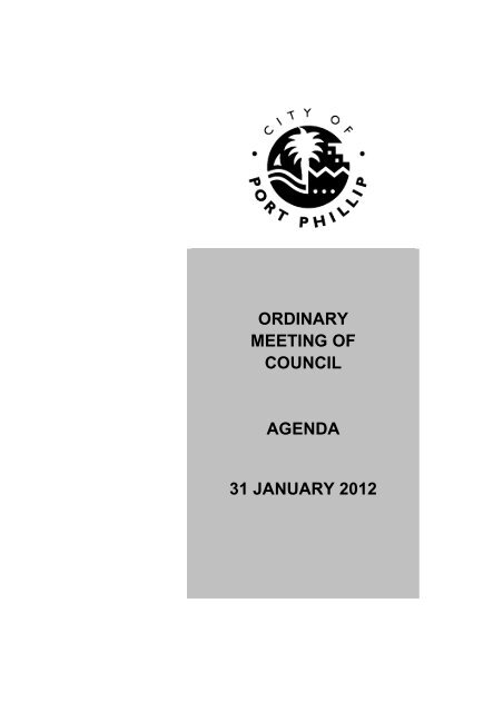 Agenda - City of Port Phillip