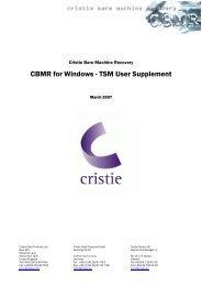 CBMR for Windows - TSM User Supplement - Cristie Data Products ...