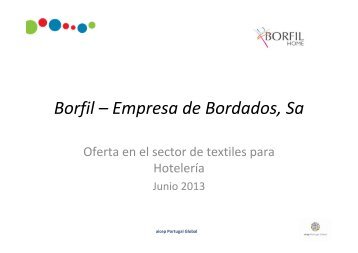 Borfil â Empresa de Bordados, Sa - aicep Portugal Global