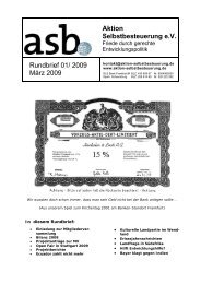 weitere Informationen - Aktion Selbstbesteuerung