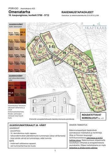 rakennustapaohjeet - Porvoo