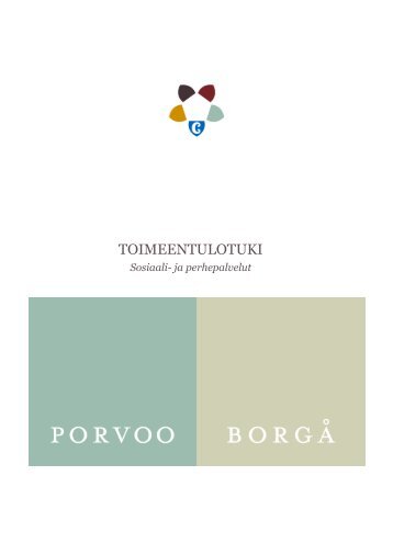 Esite toimeentulotuesta - Porvoo