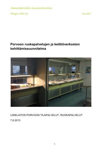 Porvoon ruokapalvelujen ja keittiÃ¶verkon kehittÃ¤missuunnitelma