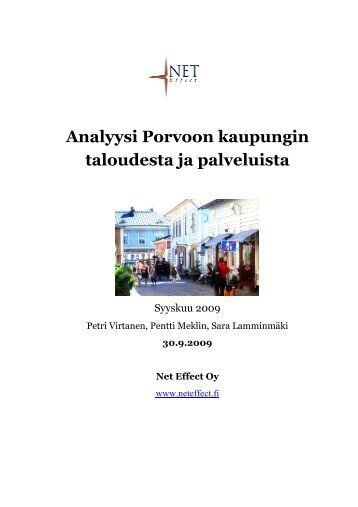 Analyysi Porvoon kaupungin taloudesta ja palveluista (pdf)