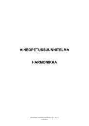 AINEOPETUSSUUNNITELMA HARMONIKKA - Porvoo