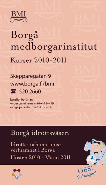 BorgÃ¥ medborgarinstitut - Porvoo